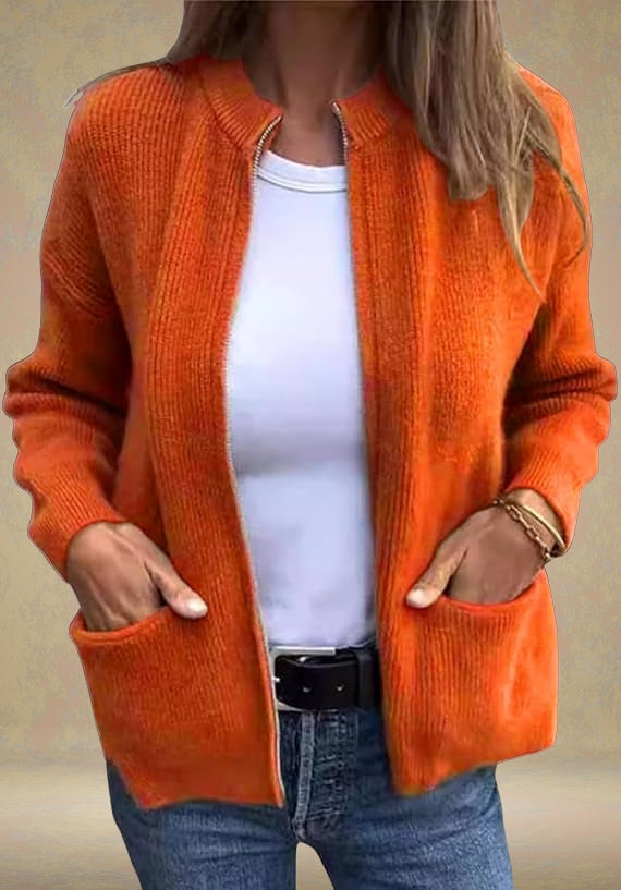 Brenda | Autumn Cardigan with Zipper