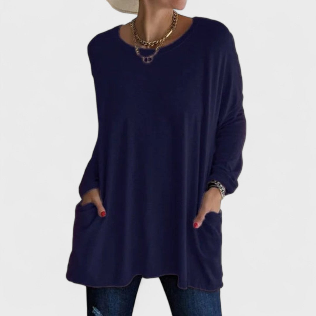 Pamela - Relaxed Long Sleeve Top