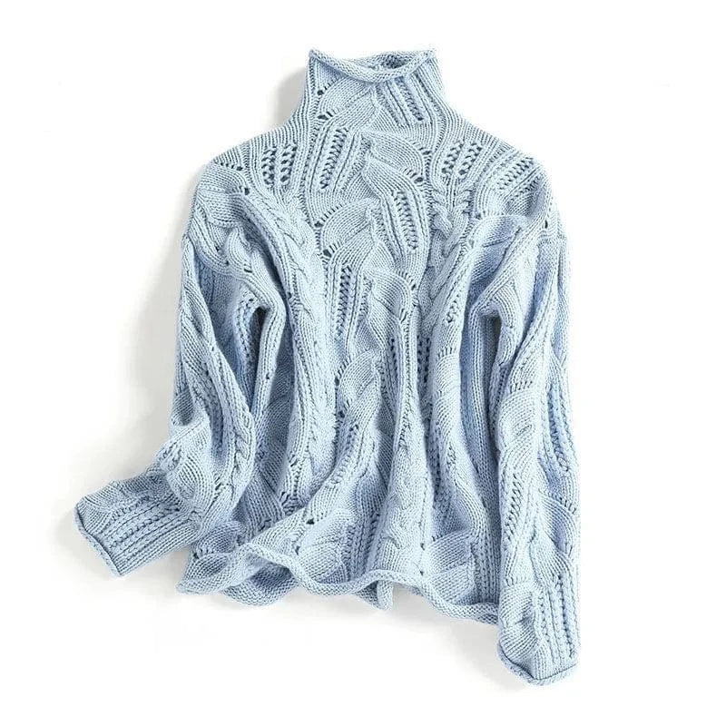 Beverly – Cashmere Sweater with Cable Pattern