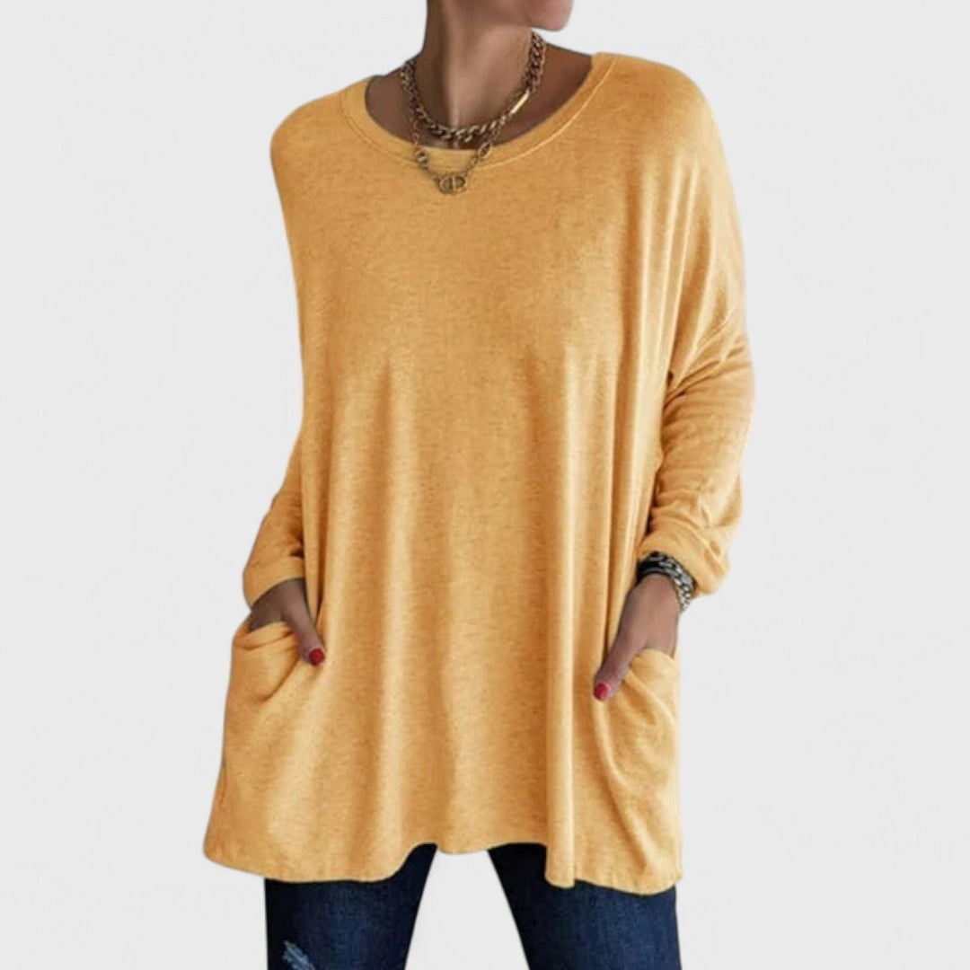 Pamela - Relaxed Long Sleeve Top