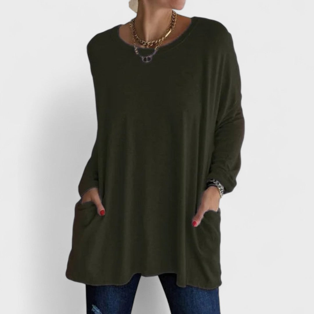 Pamela - Relaxed Long Sleeve Top