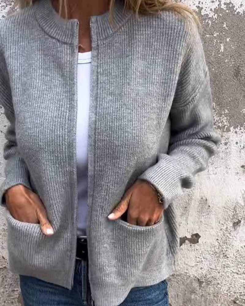 Brenda | Autumn Cardigan with Zipper