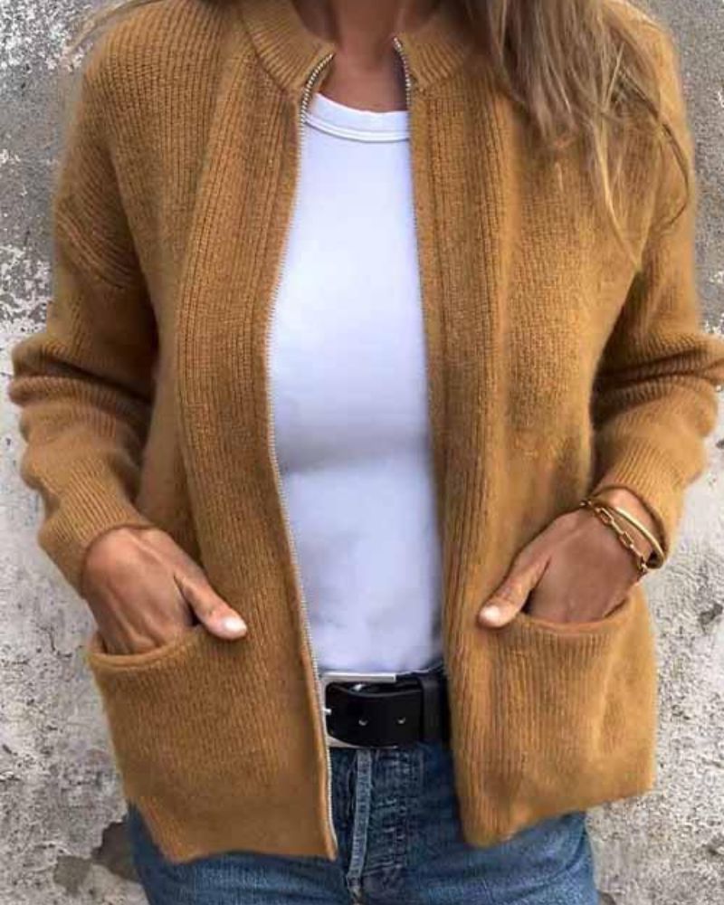 Brenda | Autumn Cardigan with Zipper