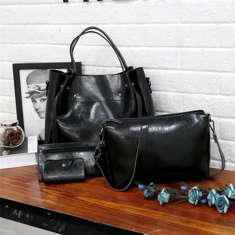 Elin | Vintage 4-Piece Leather Bag Set
