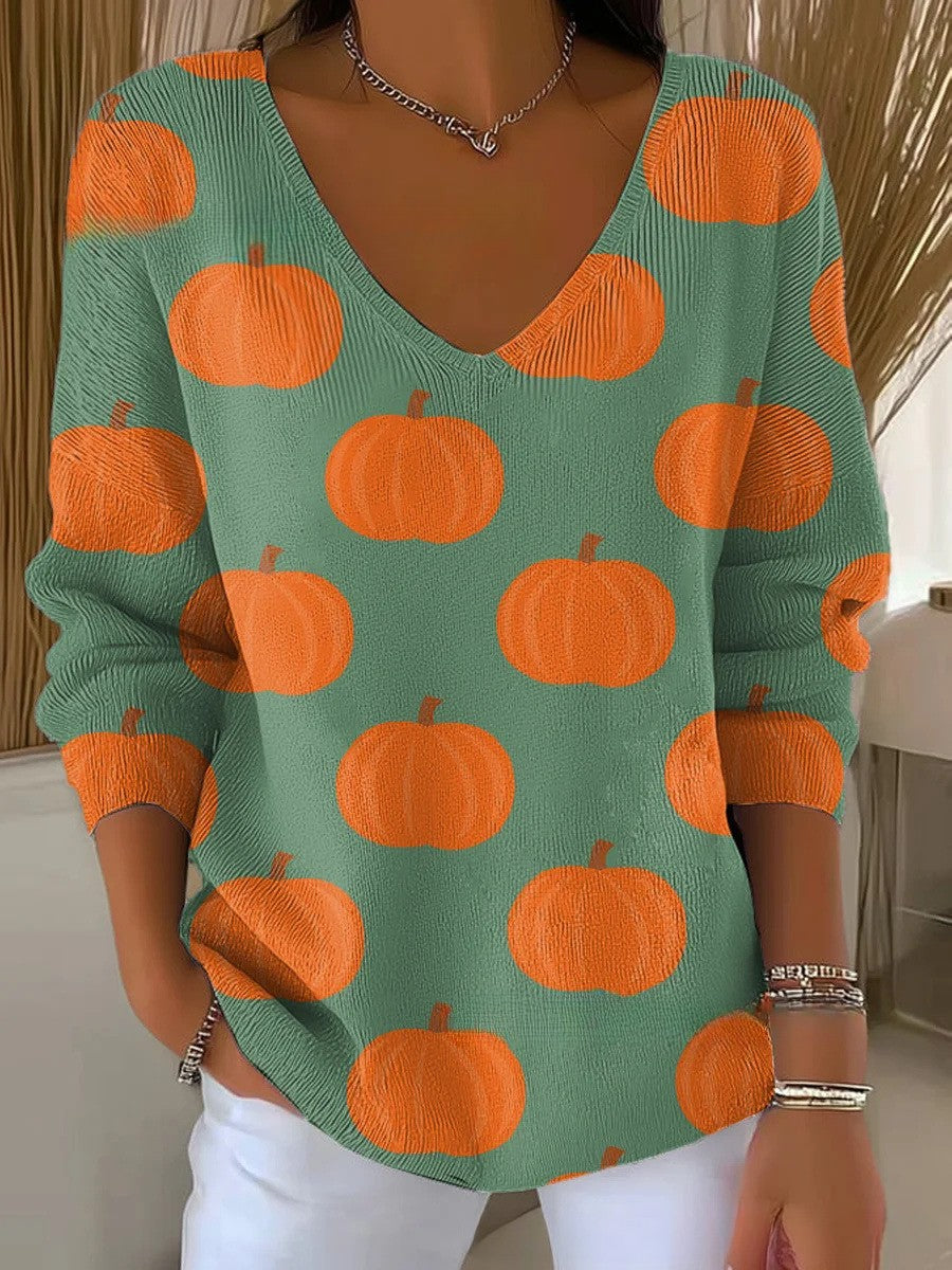 LUCIE | Knit Sweater with V-Neck