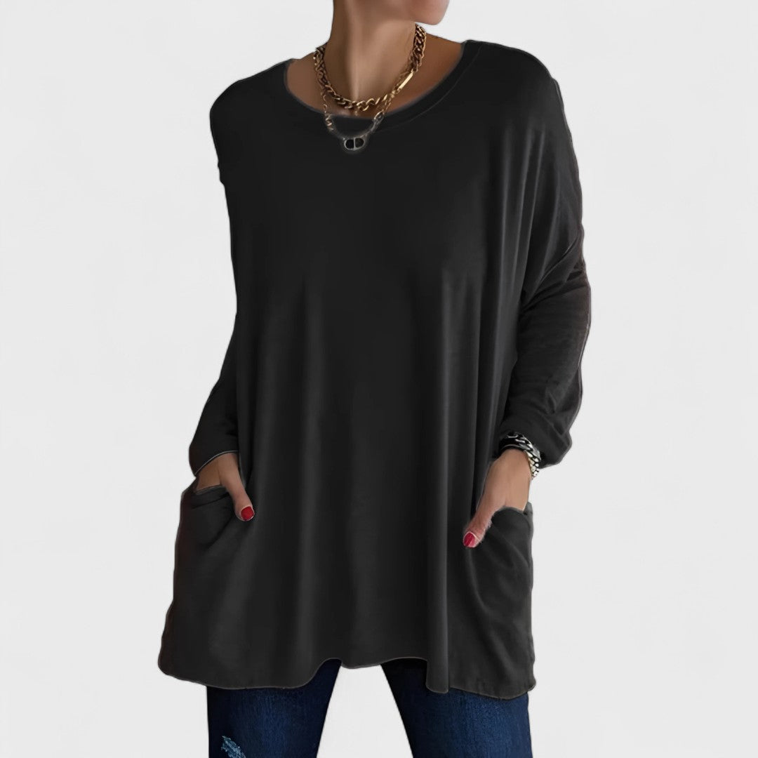 Pamela - Relaxed Long Sleeve Top