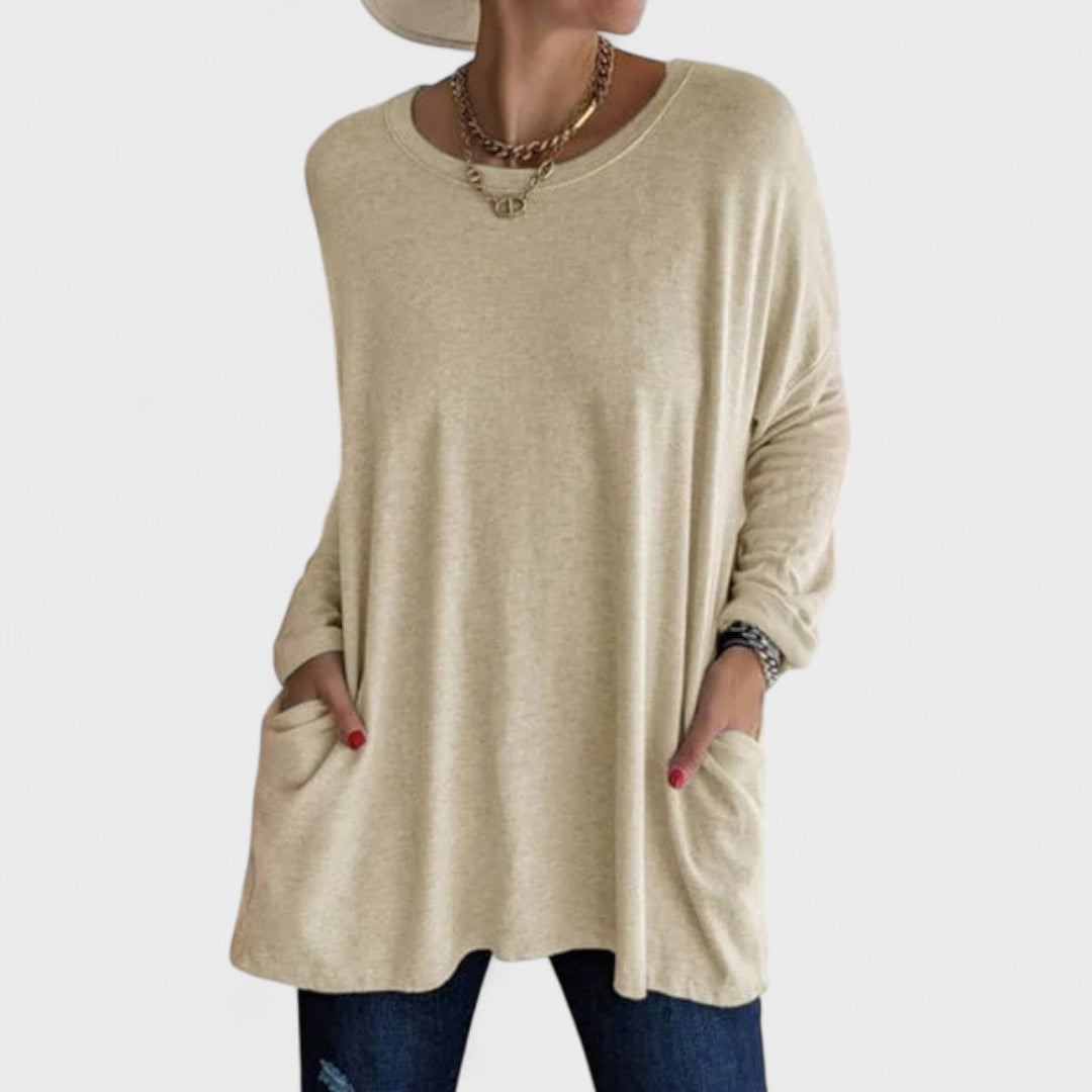 Pamela - Relaxed Long Sleeve Top