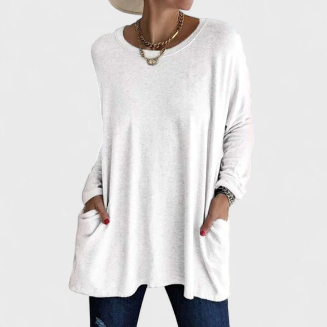 Pamela - Relaxed Long Sleeve Top