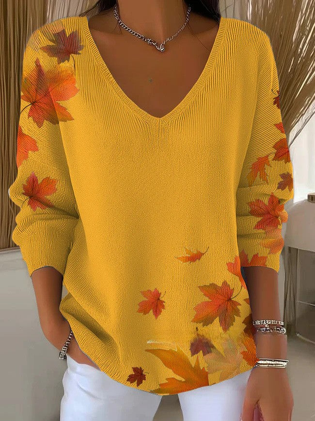 AURELIE | Sweater with a V-neck