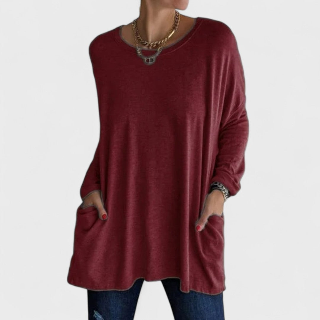 Pamela - Relaxed Long Sleeve Top